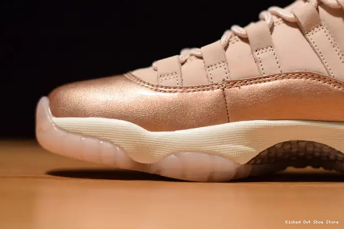 Kicked Out Shoe Store Rose GS 11 Gold Jordan Low Air AH7860-105 0517